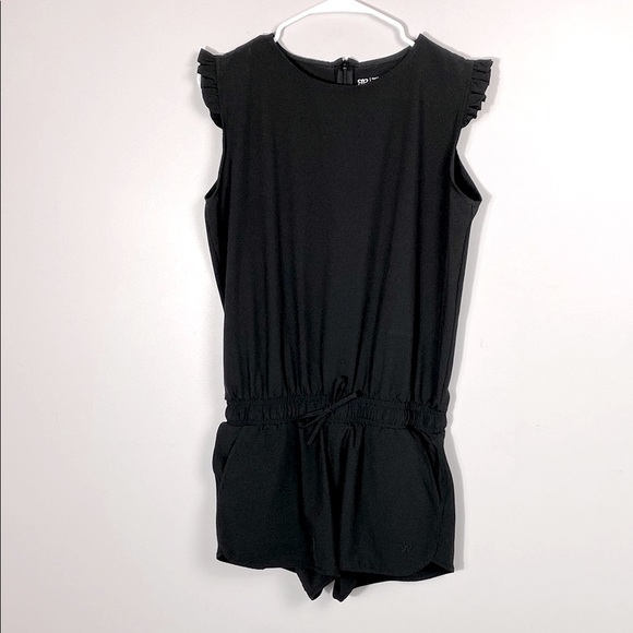 Albion Fit Black Romper Jumpsuit size medium - Picture 2 of 16